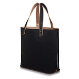 Reversible Vegan Tote In Black & Rose Gold