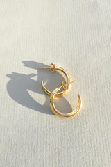 Crescent Hoops Gold Small
