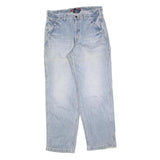 DICKIES Mens Relaxed Light Blue Denim Cotton Blend Jeans W36 L32 Casual Zip