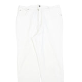 SYLVANIA FASHION Womens White Regular Fit Straight Denim Jeans W28 L28 Cotton
