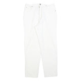 SYLVANIA FASHION Womens White Regular Fit Straight Denim Jeans W28 L28 Cotton