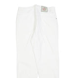SYLVANIA FASHION Womens White Regular Fit Straight Denim Jeans W28 L28 Cotton