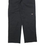 DICKIES Mens Black Cotton Blend Loose Fit Straight Leg Trousers W38 L34 Workwear