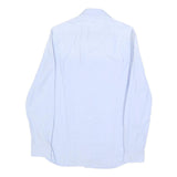 GUESS Mens Blue Slim Fit Shirt S Cotton Blend Casual Long Sleeve