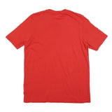 ADIDAS Mens Red Graphic T-Shirt L Short Sleeve Crew Neck Casual Wear