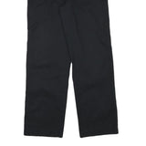 DICKIES Mens Black Cotton Blend Regular Fit Straight Leg Trousers W30 L31