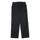 DICKIES Mens Black Cotton Blend Regular Fit Straight Leg Trousers W30 L31