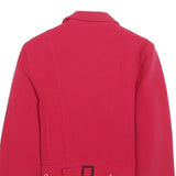 EMPORIO ARMANI Womens Red Jacket XS Zip Pocket Classic Stylish Elegant