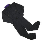 EDDIE BAUER Womens Black Dungarees Regular Fit Polyester Blend S W28 L29 Belted