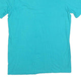 NIKE Mens Blue Football T-Shirt M Short Sleeve Crew Neck Logo Print