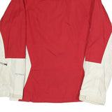 THE NORTH FACE Womens Red & White Outdoor Jacket S Polyester Waterproof Zip