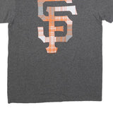 MLB Mens Grey Orange San Francisco Graphic T-Shirt M Short Sleeve Crew Neck