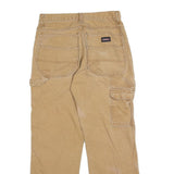 DICKIES Mens Regular Fit Beige Cotton Blend Workwear Jeans W30 L30 Zip Pockets