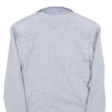 REISS Womens Blue Linen Blend Blazer Jacket UK 8 Single Button Tailored