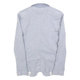 REISS Womens Blue Linen Blend Blazer Jacket UK 8 Single Button Tailored