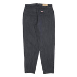 TEDDYS Womens Regular Fit Black Denim Jeans W30 L30 Classic Cotton Blend Zip