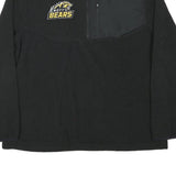 STARTER Mens Black Mott Bears Patterned Pullover Crew Neck Knit Size L Polyester