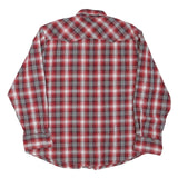 WRANGLER Mens Red & White Check Shirt 2XL Cotton Blend Long Sleeve Casual