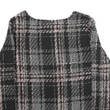 ZARA Mens Black & Pink Patterned Cotton Jumper Crew Neck Basic Knit L Stylish