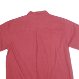 CHEROKEE Mens Red Cotton Shirt 2XL Button Down Casual Short Sleeve