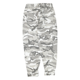 Grey White Mens Cotton Blend Regular Cargo Trousers W30 L28 Zip Casual Workwear
