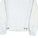 GEORGES MARCIANO Mens Blue Denim Jacket L Cotton Blend Button Closure Classic