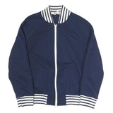 KORET OF CALIFORNIA Mens Navy Blue Jacket S Polyester Blend Classic Zip Casual