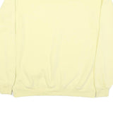 CHAMPION Mens Yellow Crew Neck L Cotton Blend Casual Sweatshirt