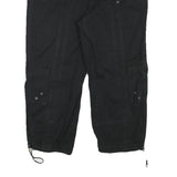 STYLE AND CO Womens Black Casual Cargo Shorts M W30 Drawstring