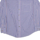 WRANGLER Mens Blue & Pink Check Shirt M Button-Down Collar Casual Cotton