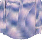 WRANGLER Mens Blue & Pink Check Shirt M Button-Down Collar Casual Cotton