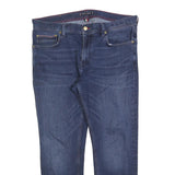 TOMMY HILFIGER Womens Jeans Blue Slim Straight Denim Medium W36 L27 Classic Fit
