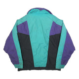 GUIDE SERIES Mens Purple & Teal Black Jacket M Polyester Blend Colourblock Zip