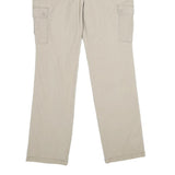 DOCKERS Womens Cotton Blend Beige Regular Cargo Trousers W32 L32 Classic Fit
