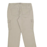 DOCKERS Womens Cotton Blend Beige Regular Cargo Trousers W32 L32 Classic Fit
