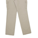 DOCKERS Womens Cotton Blend Beige Regular Cargo Trousers W32 L32 Classic Fit