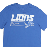 NIKE Mens Blue Lions Graphic T-Shirt S Short Sleeve Crew Neck Sportswear