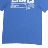 NIKE Mens Blue Lions Graphic T-Shirt S Short Sleeve Crew Neck Sportswear