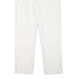 TOMMY HILFIGER Mens Cotton Blend White Regular Fit Straight Leg Trousers W30 L28