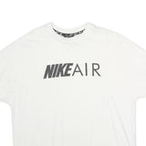 NIKE Womens White Nike Air T-Shirt S Short Sleeve Crew Neck Printed Logo