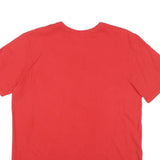 NIKE Mens Red Classic T-Shirt L Short Sleeve Crew Neck Cotton Blend