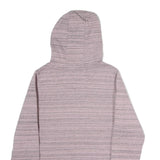 CARHARTT Womens Pink & Grey Striped Hoodie S Soft Cotton Casual Pullover