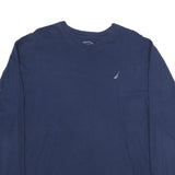 NAUTICA Mens Blue XL Long Sleeve Crew Neck Cotton T-Shirt Casual Classic Fit