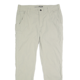 CARHARTT Mens Nylon Beige Relaxed Straight Trousers W32 L30 Workwear Casual Zip