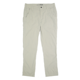 CARHARTT Mens Nylon Beige Relaxed Straight Trousers W32 L30 Workwear Casual Zip