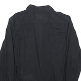 LEE Mens Black Cotton Blend Shirt L Long Sleeve Casual Button Closure