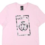 ADIDAS Womens Pink Graphic T-Shirt S Short Sleeve Crew Neck Casual Cotton Blend