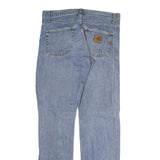 CARHARTT WIP Mens Jeans Blue Slim Straight Denim Medium W32 L31 Classic Zip