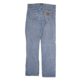 CARHARTT WIP Mens Jeans Blue Slim Straight Denim Medium W32 L31 Classic Zip