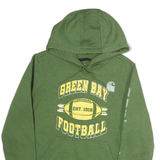 CARHARTT Mens Green Bay Football Hoodie M Cotton Pullover M Weight Comfort